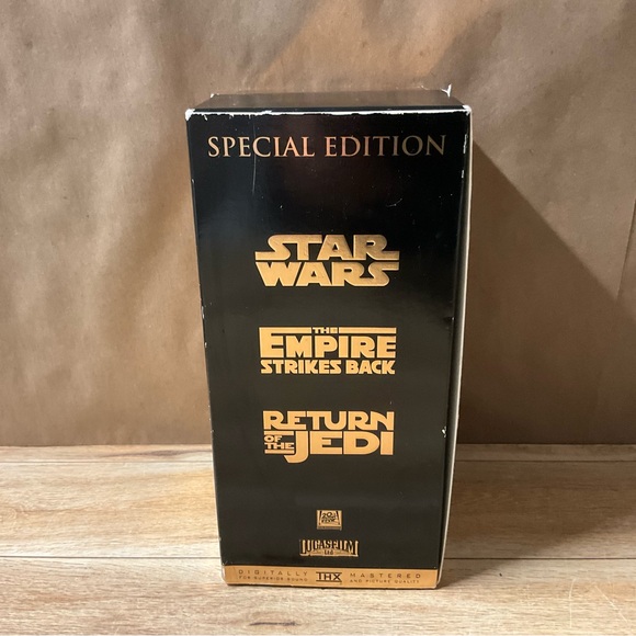 Vtg Star Wars Trilogy Special Edition VHS Tape Empire Strikes Return Jedi Movies - Picture 5 of 6